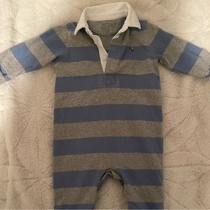 Ralph Lauren Stripped Cotton Rugby Coverall